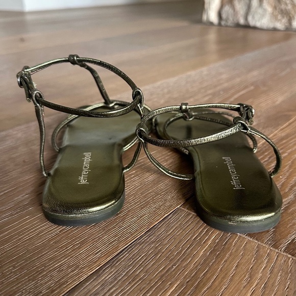 JEFFERY CAMPBELL Corinth Gladiator Sandal in Olive Metallic - Picture 7 of 11
